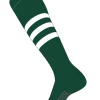 Twin City Dugout Knee High Socks - Forest White