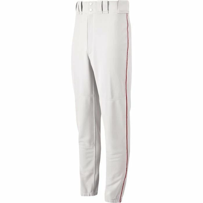 Mizuno Youth Select Piped Pant - White-Red