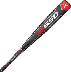 Easton 2018 S650 (-3) BBCOR Bat - Dark Gray Red