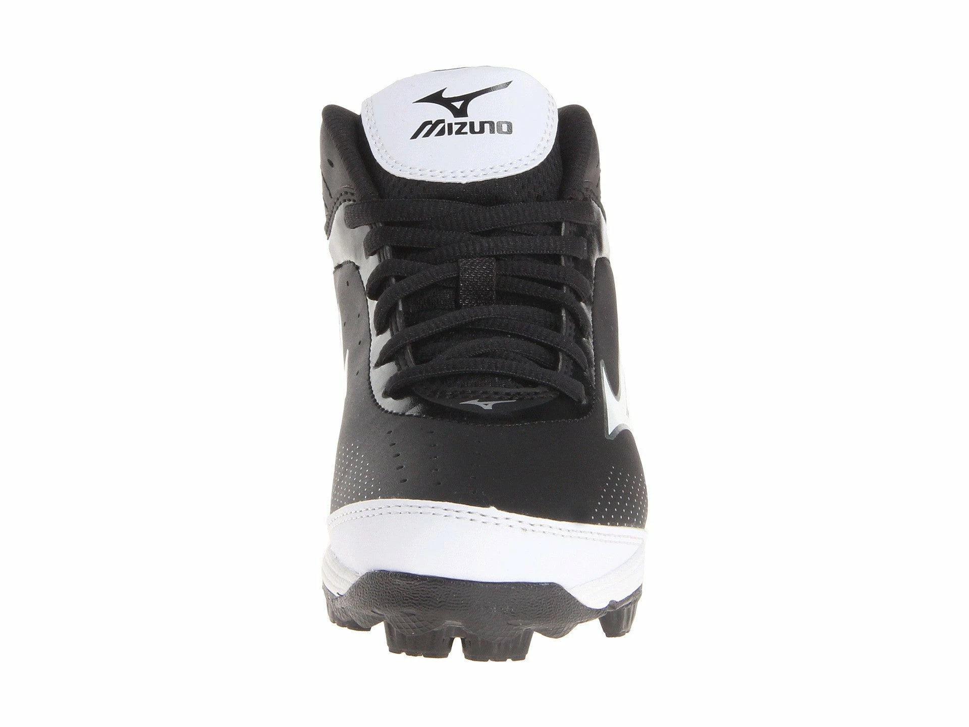 Mizuno 9 Spike Franchise 7 Mid Youth Molded Cleats - Black White - Image 5