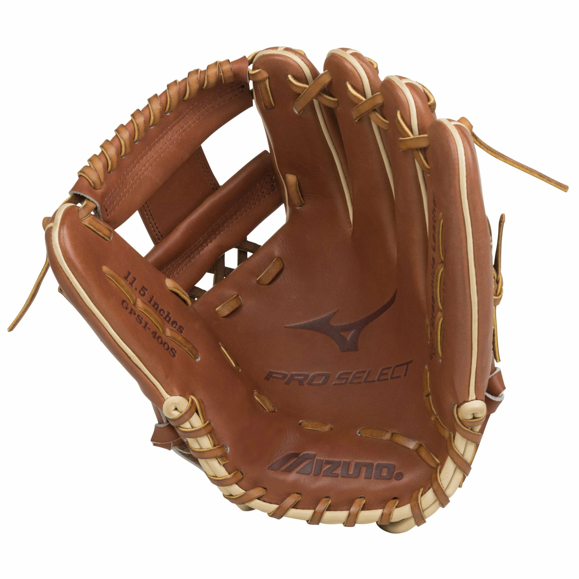 Mizuno Pro Select 11.50" Infield Glove GPS1-400S - Brown - Image 2