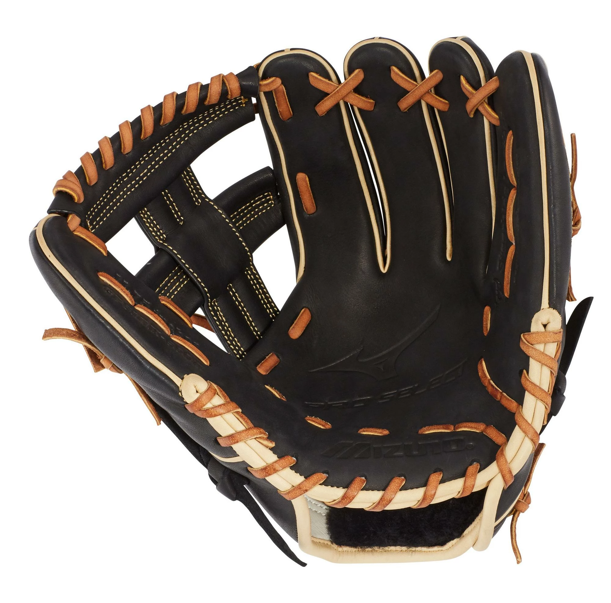 Mizuno Pro Select 11.75" Infield Glove GPS1BK-600R Regular Pocket - Black - Image 2
