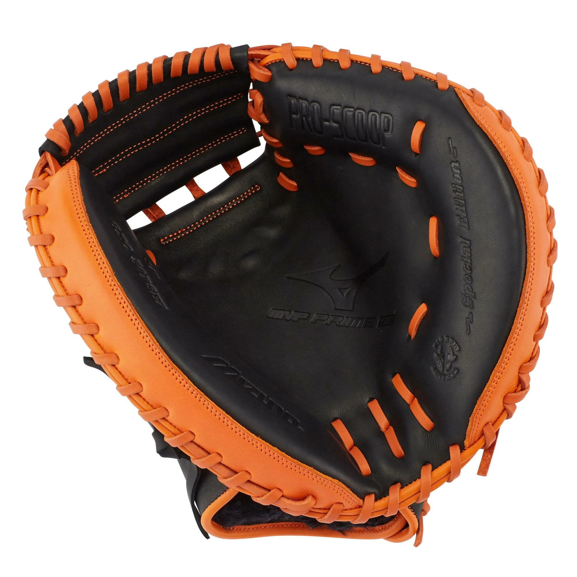 Mizuno MVP Prime SE 34.00" Catcher's Mitt GXC50PSE7 - Black Orange - Image 2