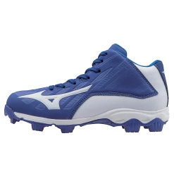 Mizuno 9-Spike Advanced Youth Franchise 8 Mid - Royal White