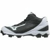 Mizuno Men's 9-Spike Advanced Franchise 9 Mid Molded Cleats - Black White