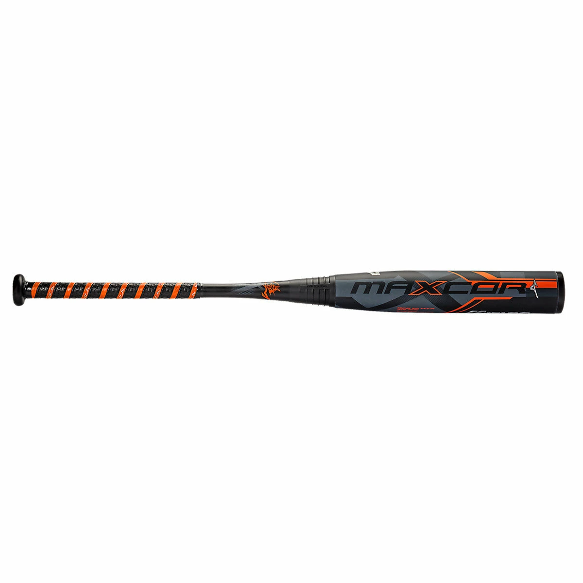 Mizuno 2016 Maxcor (-3) BBCOR Bat - Black Mandarin Orange