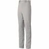 Mizuno Premier Pro Piped Adult Baseball Pants - Gray (Grey) Black
