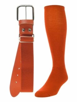 Twin City Belt Knee High Sock Combo - Orange