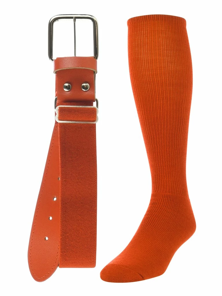 Twin City Belt Knee High Sock Combo - Orange