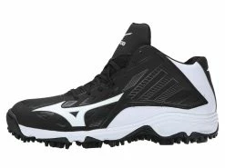Mizuno 9-Spike Advanced Erupt 3 Mid - Black White