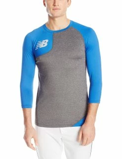 New Balance Asym Baseball Base Layer Right - Royal