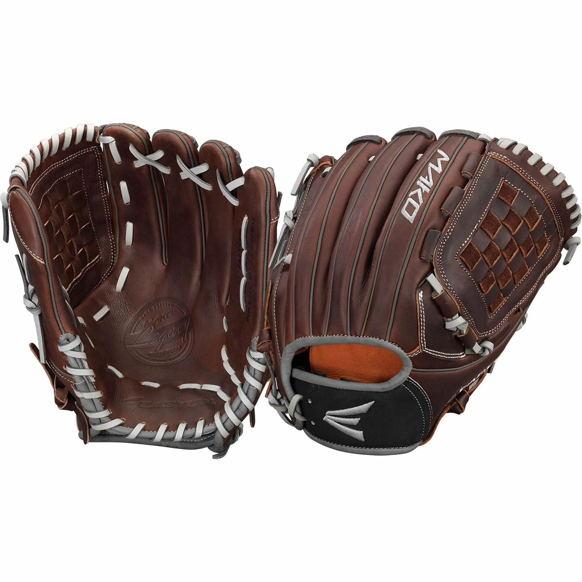 Easton Mako Legacy 12.00" Woven Web Infield Pitcher Glove - Brown - Image 3