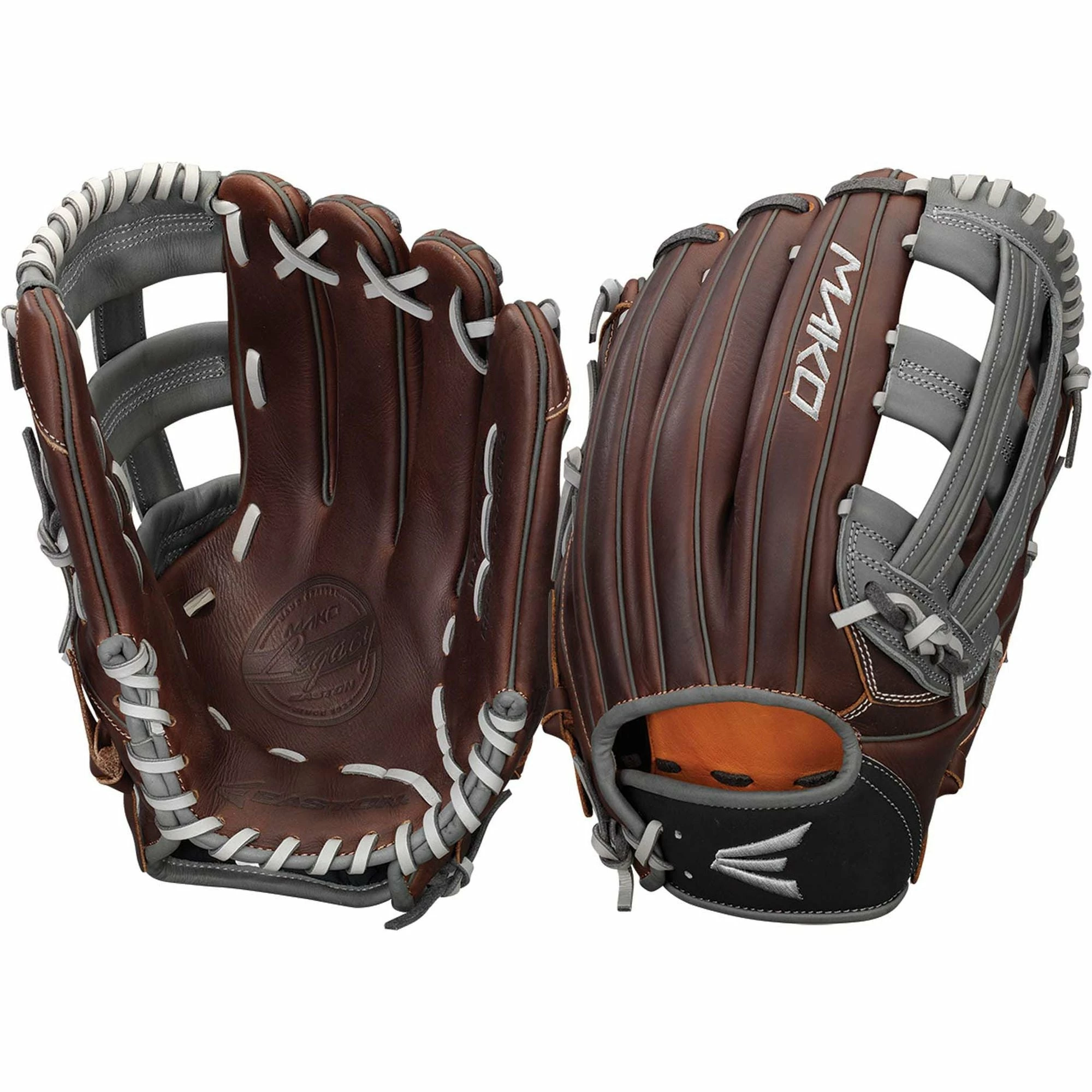 Easton Mako Legacy 12.75" H-Web Outfield Glove - Brown Gray - Image 3