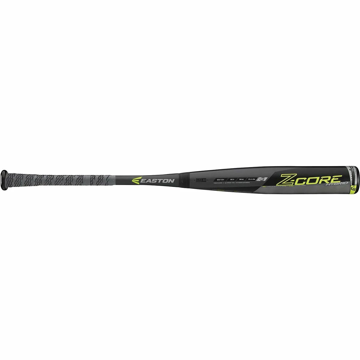 Easton 2017 Z-CORE Hybrid (-3) BBCOR Bat - Black Lime - Image 2