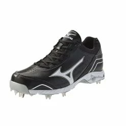 Mizuno 9-Spike Advanced Classic 7 Low Men's Metal Cleats - Black White
