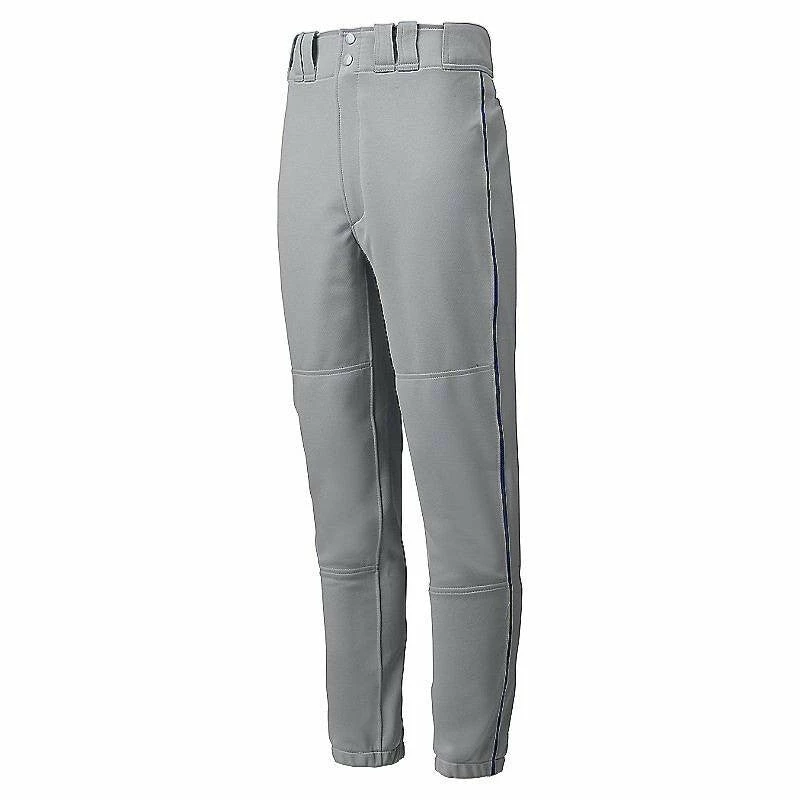 Mizuno Premier Piped Pant - Grey-Navy