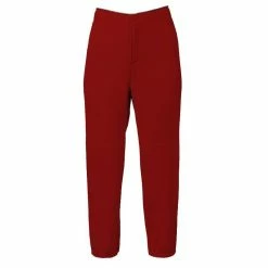 Mizuno Girls Padded Unbelted Pant - Red
