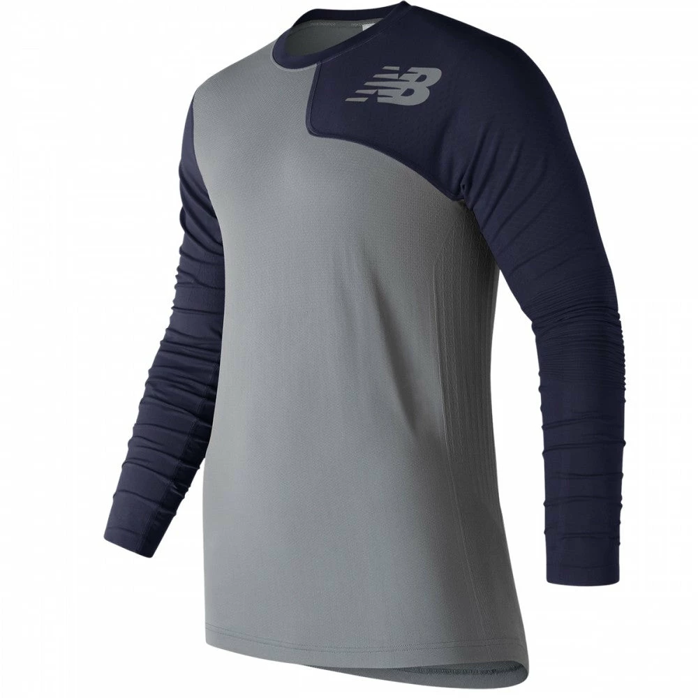 New Balance Seamless X4J Asymmetrical Shirt Left - Navy