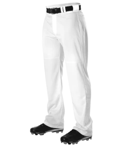Alleson PWRPP Adult Warp Knit Wide Leg Baseball Pant - White