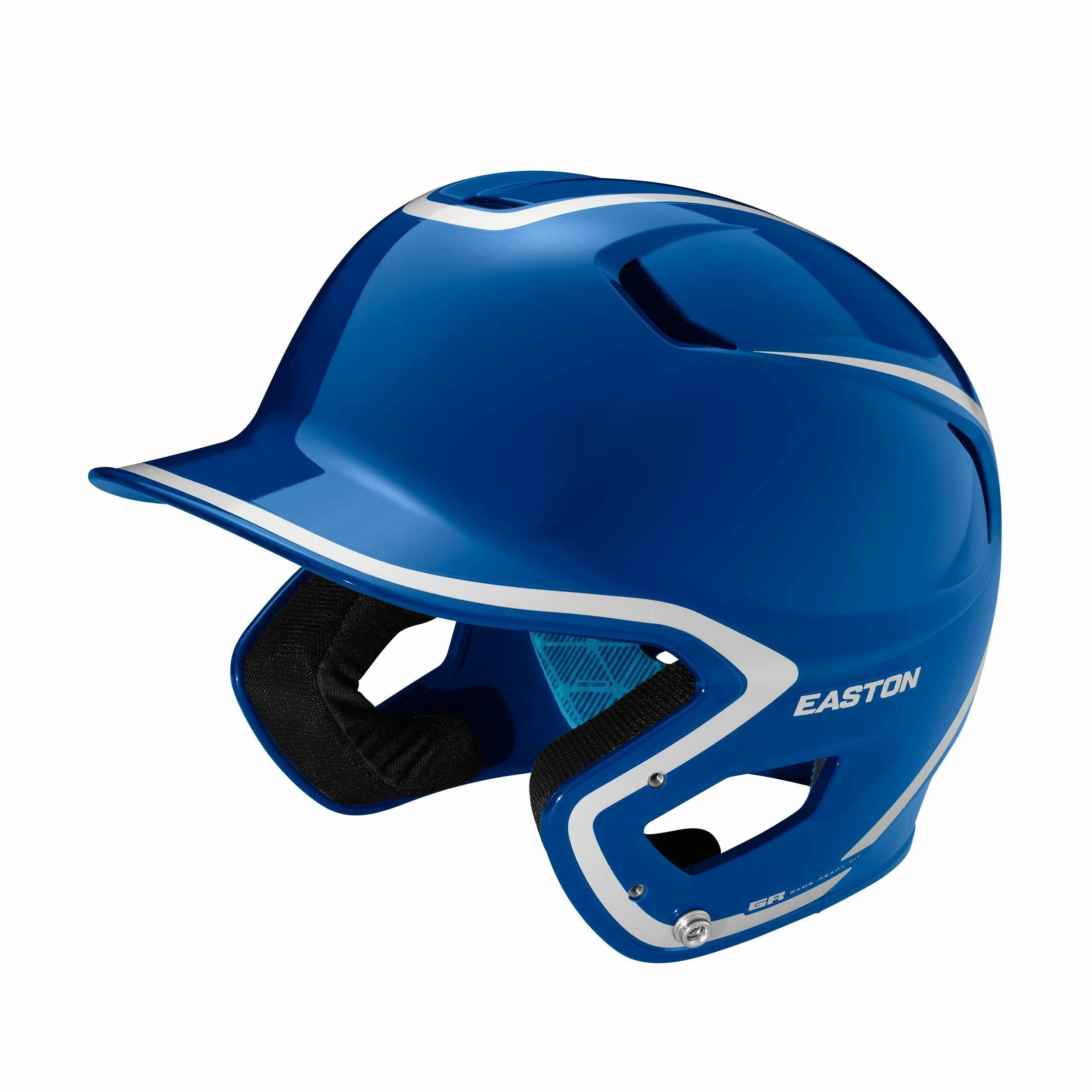 Easton Z5 2.0 High Gloss Two-Tone Batting Helmet - Royal Silver
