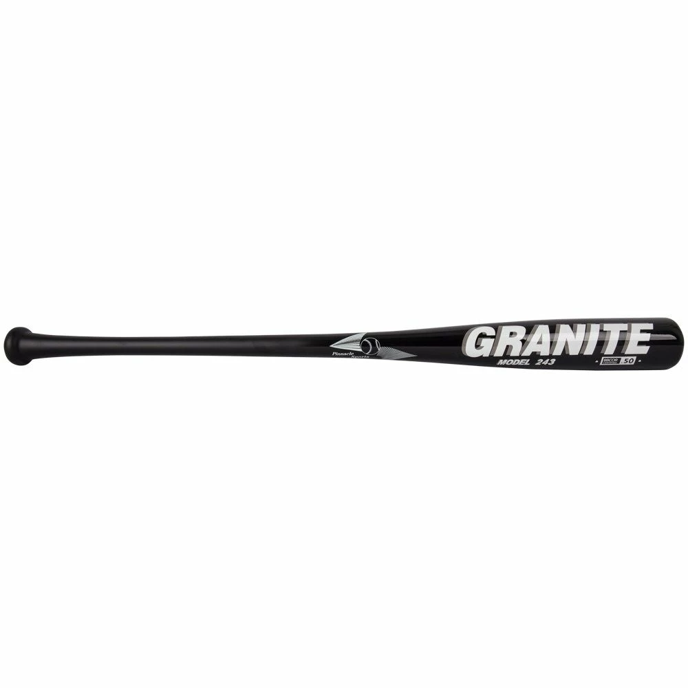 Pinnacle Sports Pinnacle Granite Adult Bamboo Hickory Bat - Black