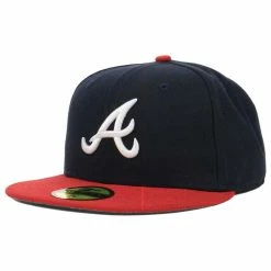New Era MLB Authentic Cap Atlanta Braves On-Field Game Navy Red