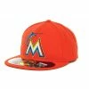New Era MLB Authentic Cap Miami Marlins On-Field Road Orange