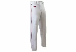 New Balance 2000 Adult Piped Open Cuff Pant - White Red