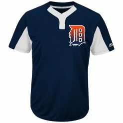 Majestic IY83-I383 MLB Premier Eagle 2-Button Jersey - Detroit Tigers