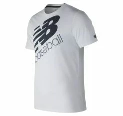 New Balance Baseball Heather Tech Tee - White