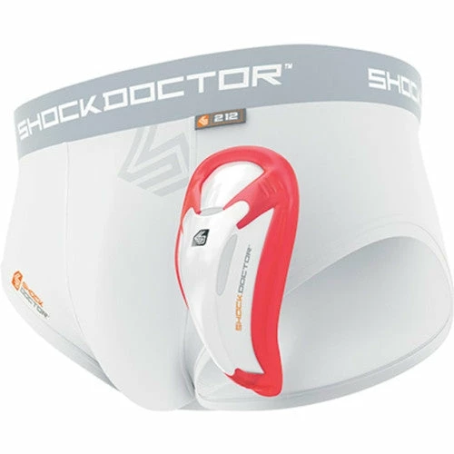 Shock Doctor Core Brief With Bio-Flex Cup - White