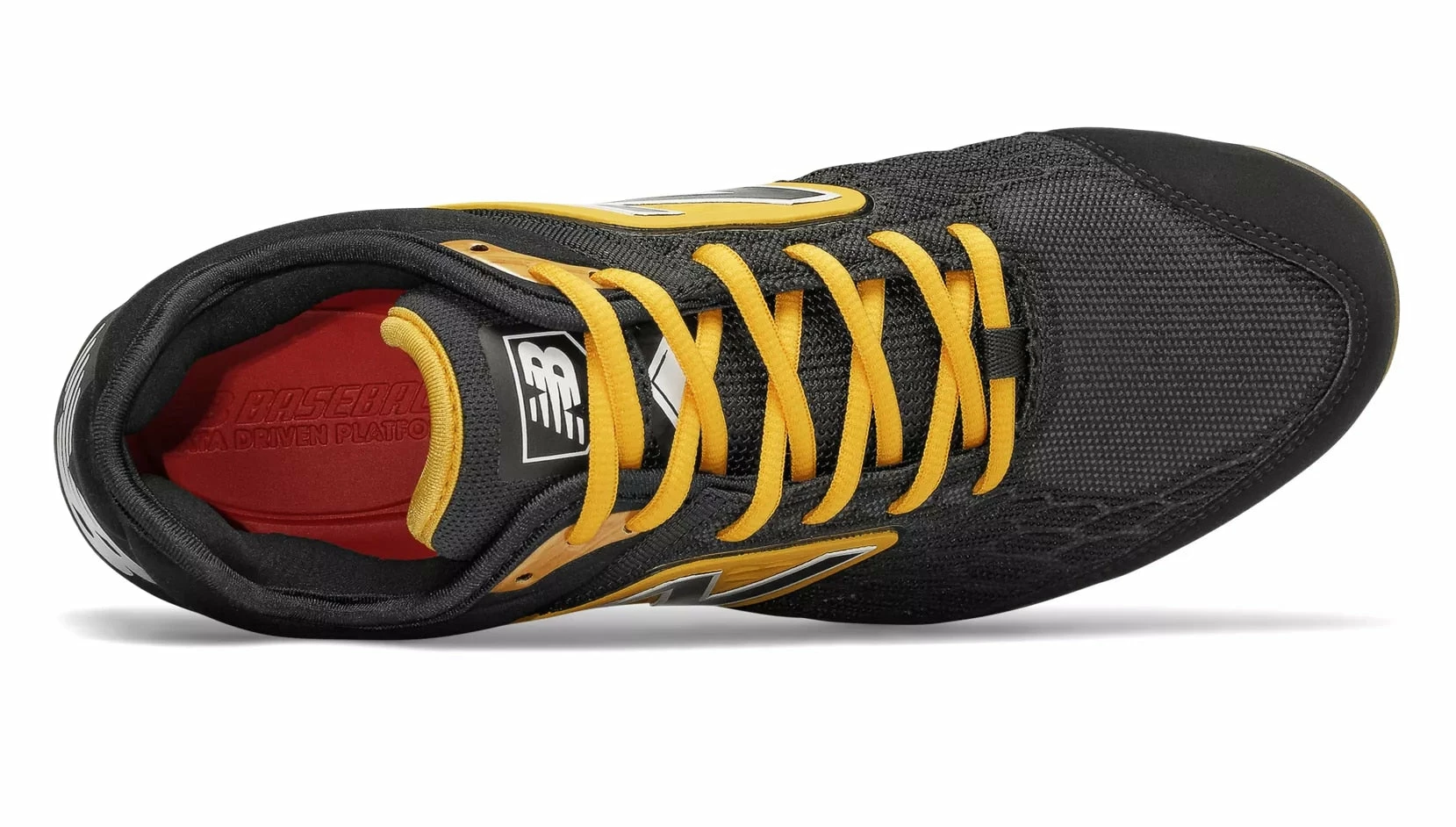 New Balance 3000v4 TPU Molded Cleat Low-Cut - Black Yellow - Image 4