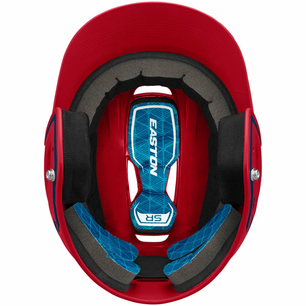 Easton Z5 2.0 Matte Two-Tone Batting Helmet - Red Navy - Image 3
