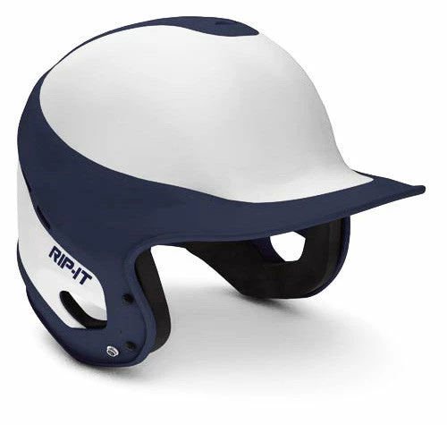 Rip-It Baseball Fit Batting Helmets - White Navy